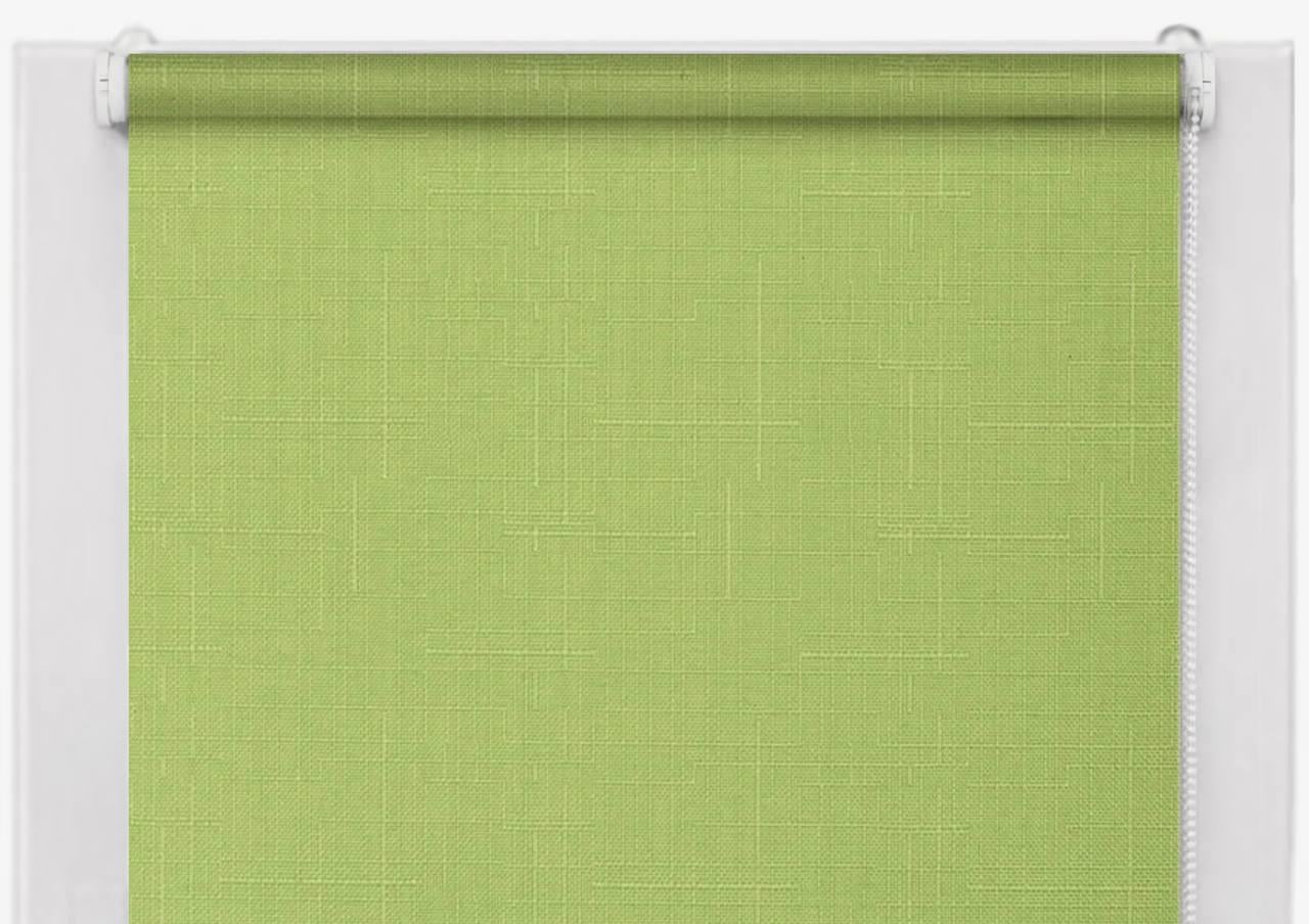 Ролета тканевая Len 873 180x160 см лен Зеленый (18007720)
