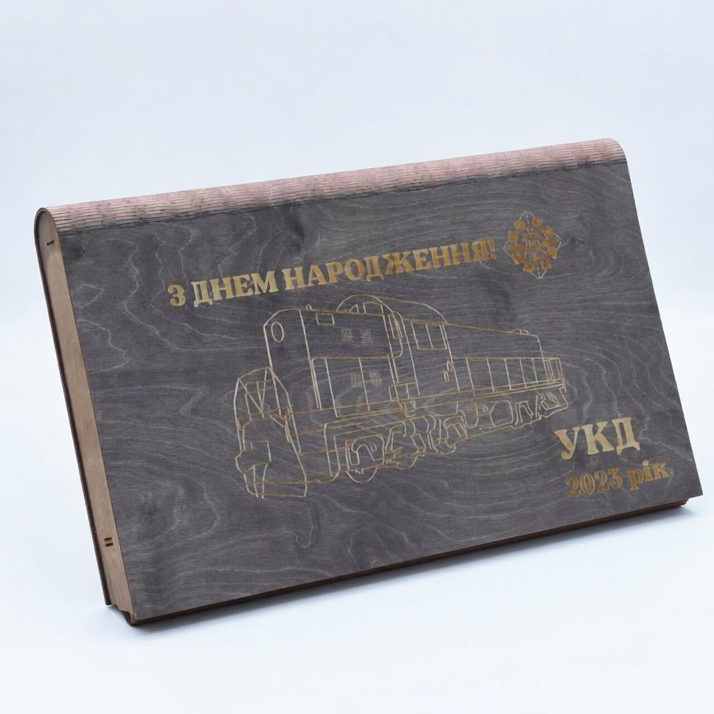 Шампуры с деревянными ручками с гравировкой в ​​подарочной коробке с рисунком 12 шт. (12598665)