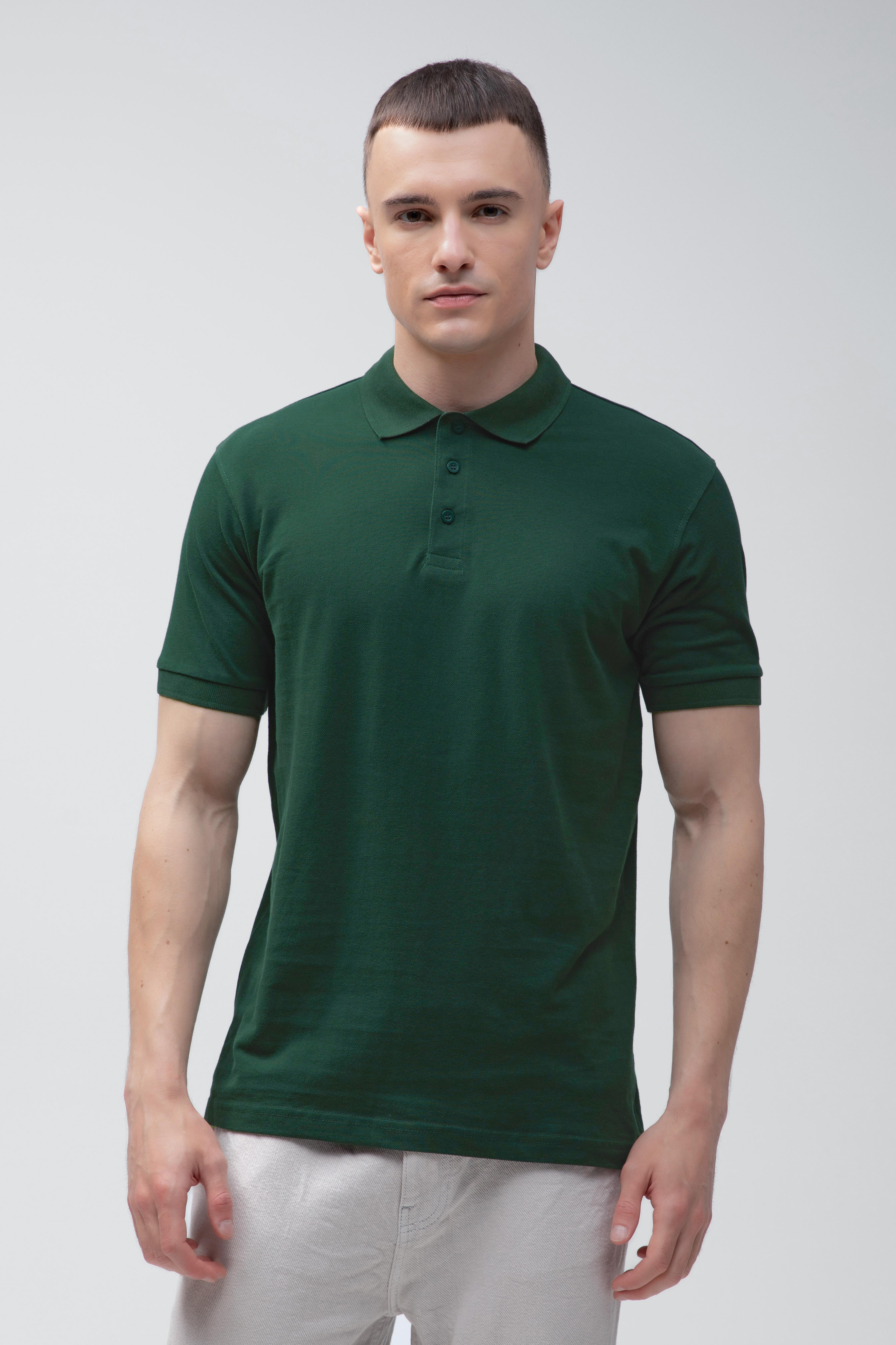 Поло мужское классическое Stedman Lux Polo XXL Темно-зеленый (ST9060-BOG)