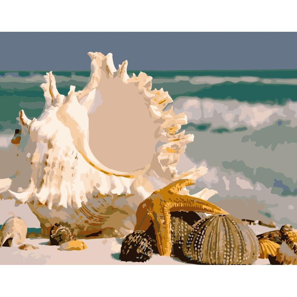 Картина за номерами Strateg Преміум Морські дари 40x50 см (GS172) Картина за номерами Strateg Преміум Морські дари 40x50 см (GS172)