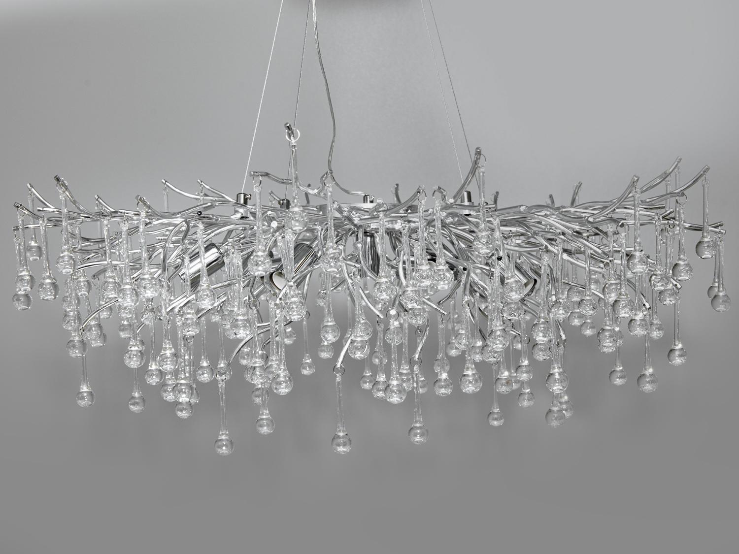 Люстра кришталева підвісна 40 Вт Хром (607-800CH) - фото 2 Люстра кришталева підвісна 40 Вт Хром (607-800CH) - фото 2