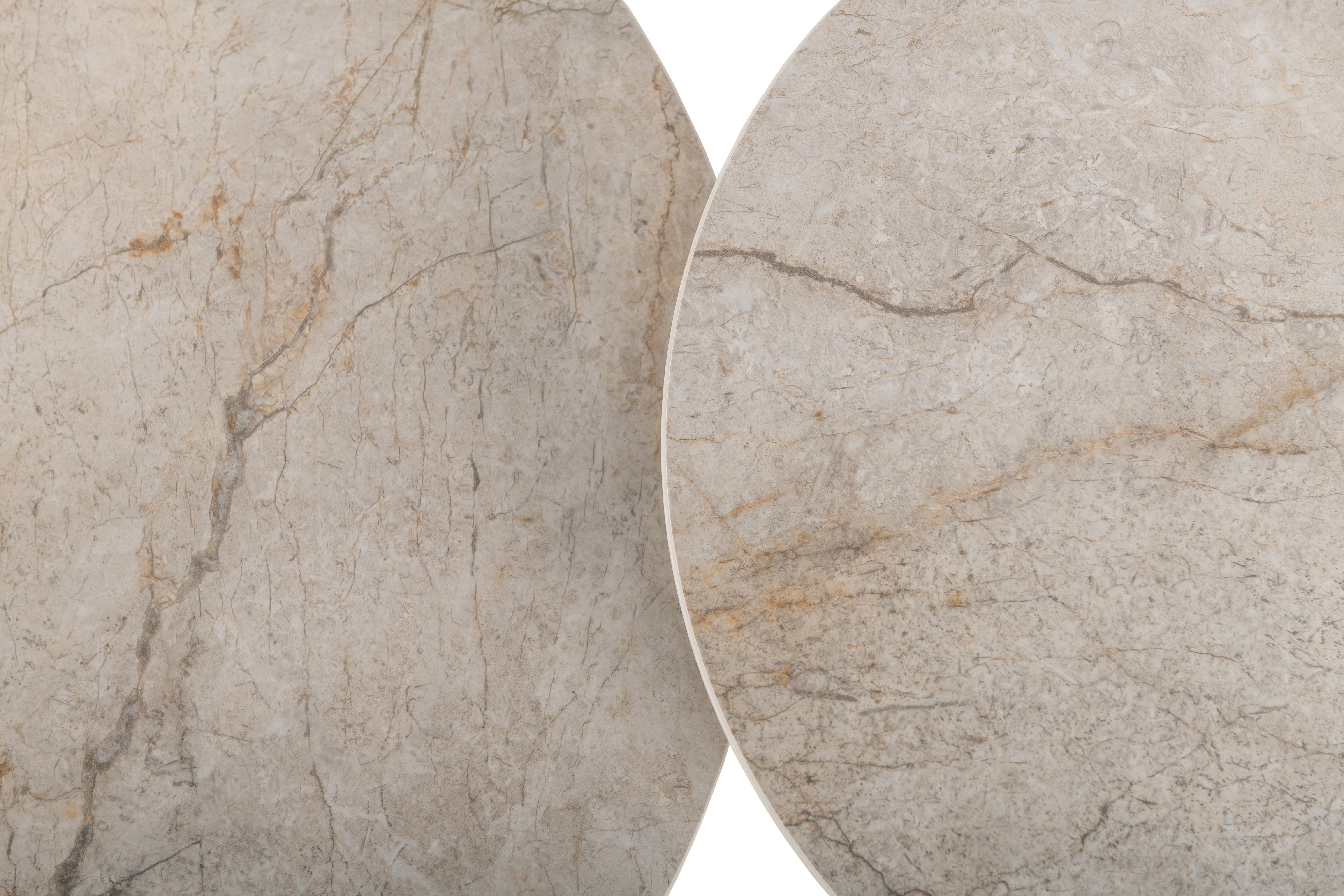 Комплект журнальных столов Vetro Дадди 700х460 мм/500х400 мм 2 шт. Мистик грей/Капучино (СТ-42) - фото 6