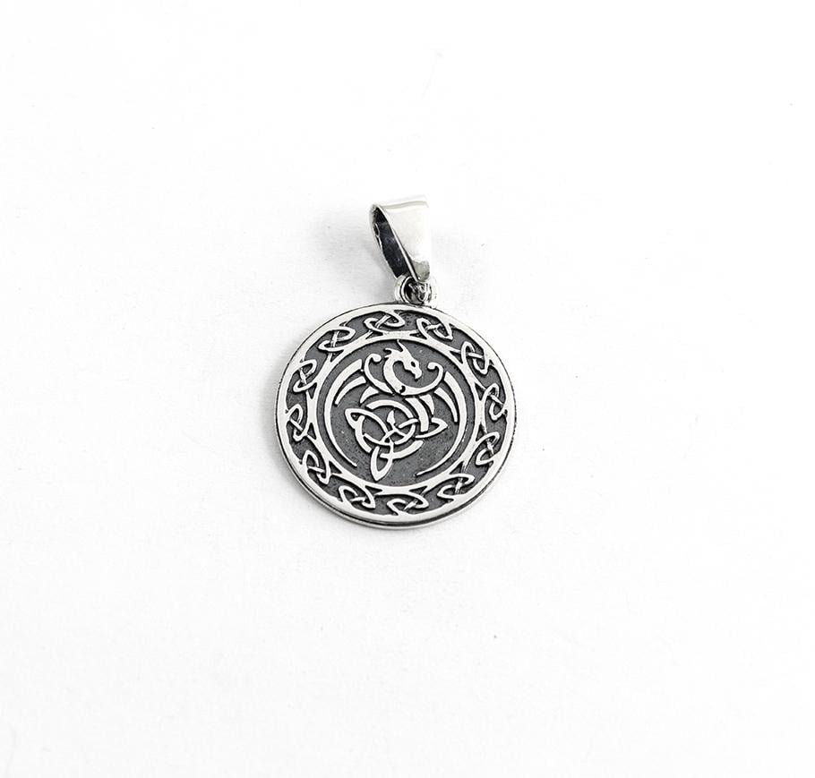 Кулон Maxi Silver 9567 Кельтский дракон (89567)