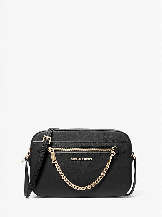 Женская сумка кросс-боди Michael Kors Jet Set Large Черный (194900274316)