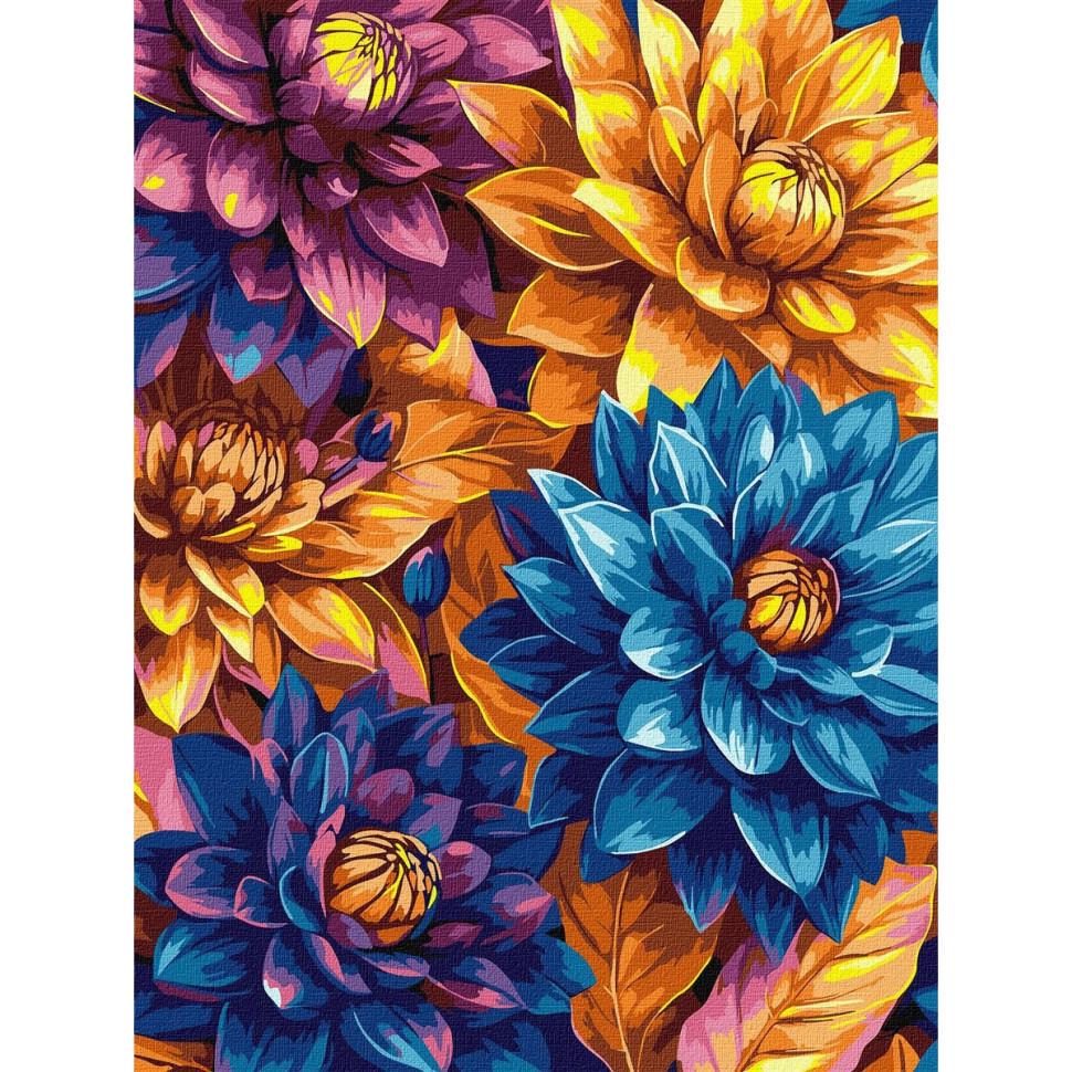 Картина за номерами Ideyka Яскраві жержини KHO3305 з фарбами металік extra 30х40 см (RLT55930)