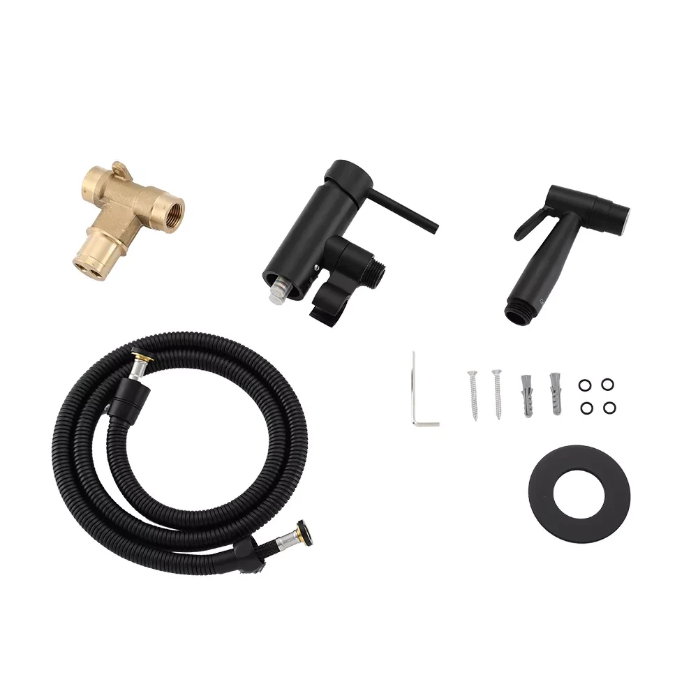 Гигиенический душ скрытого монтажа Gappo G7206-6 Черный (G7206-6) - фото 3 Гигиенический душ скрытого монтажа Gappo G7206-6 Черный (G7206-6) - фото 3