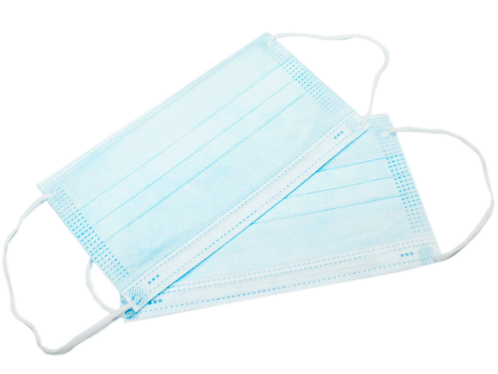 Повязка медицинская трехслойная нестерильная на шнурках.