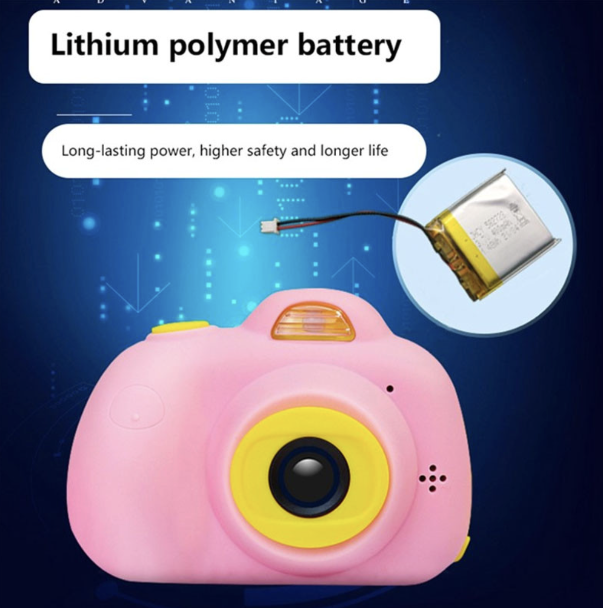 Детский фотоаппарат с записью видео Розовый - фото 6