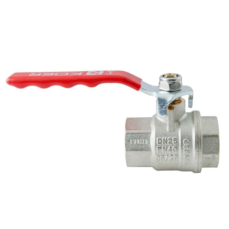 Кран шаровой KOER Extreme KE.214-25 1" ВВ прямой латунь (KR5746) Кран шаровой KOER Extreme KE.214-25 1" ВВ прямой латунь (KR5746)