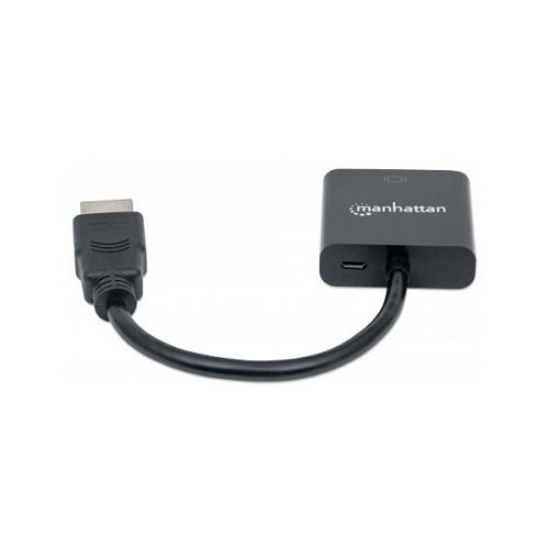 Переходник Manhattan HDMI M to VGA F 0,1 м Черный (151467) - фото 3