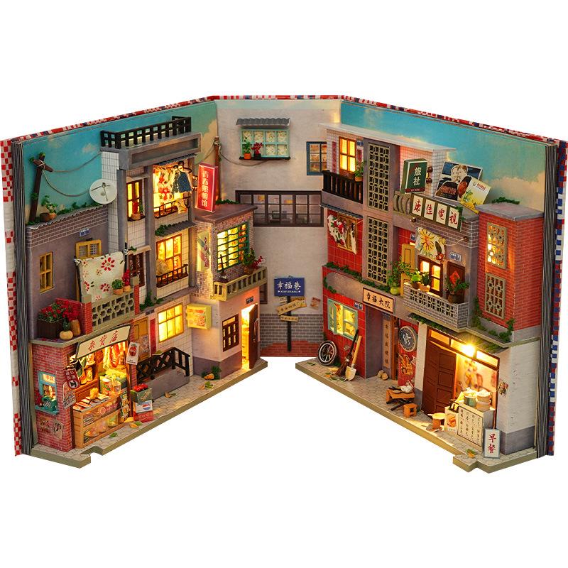 Конструктор Book Nook DIY TC-26 Time Old Alley Старинный переулок с куполом (1044)