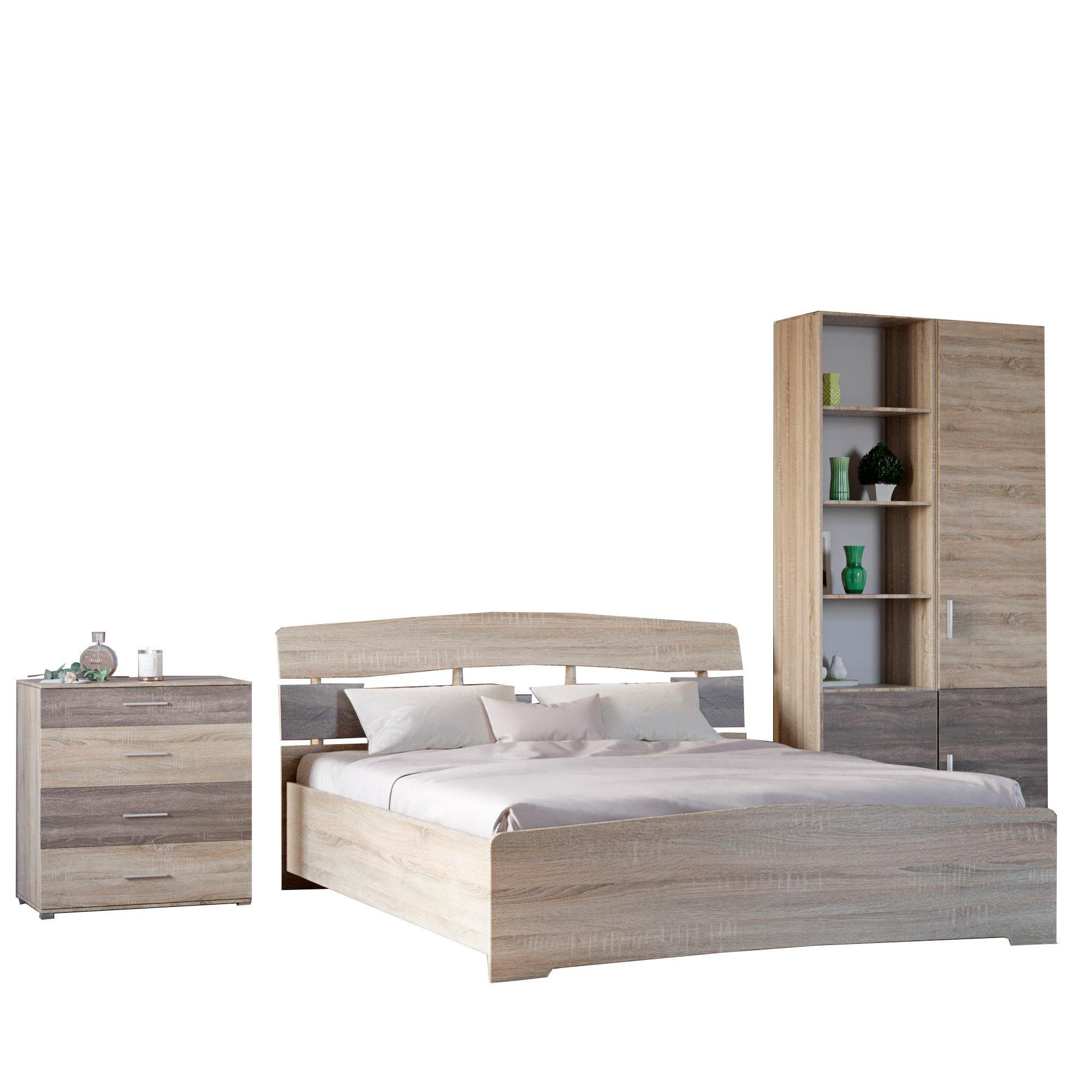 Спальня Эверест Бриз Комплект 4 Дуб сонома трюфель (ES-10314)