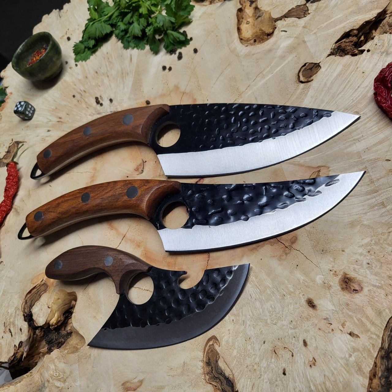 Набор ножей для кухни кованые кухонные 3 шт.