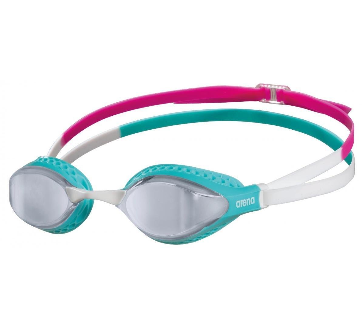 Очки для плавания Arena AIR-SPEED MIRROR Серебристый/Бирюзовый (OSFM 3468336482155)