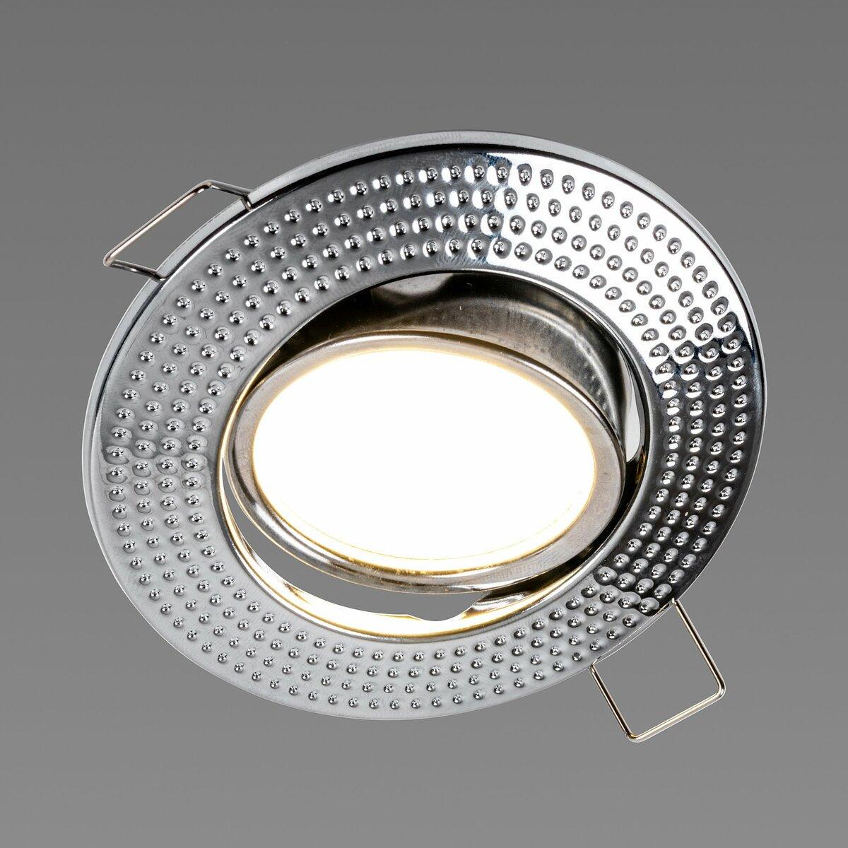 Точковий світильник Sirius під лампу MR16 з поворотним механізмом Хром (DH 28 CHROME)