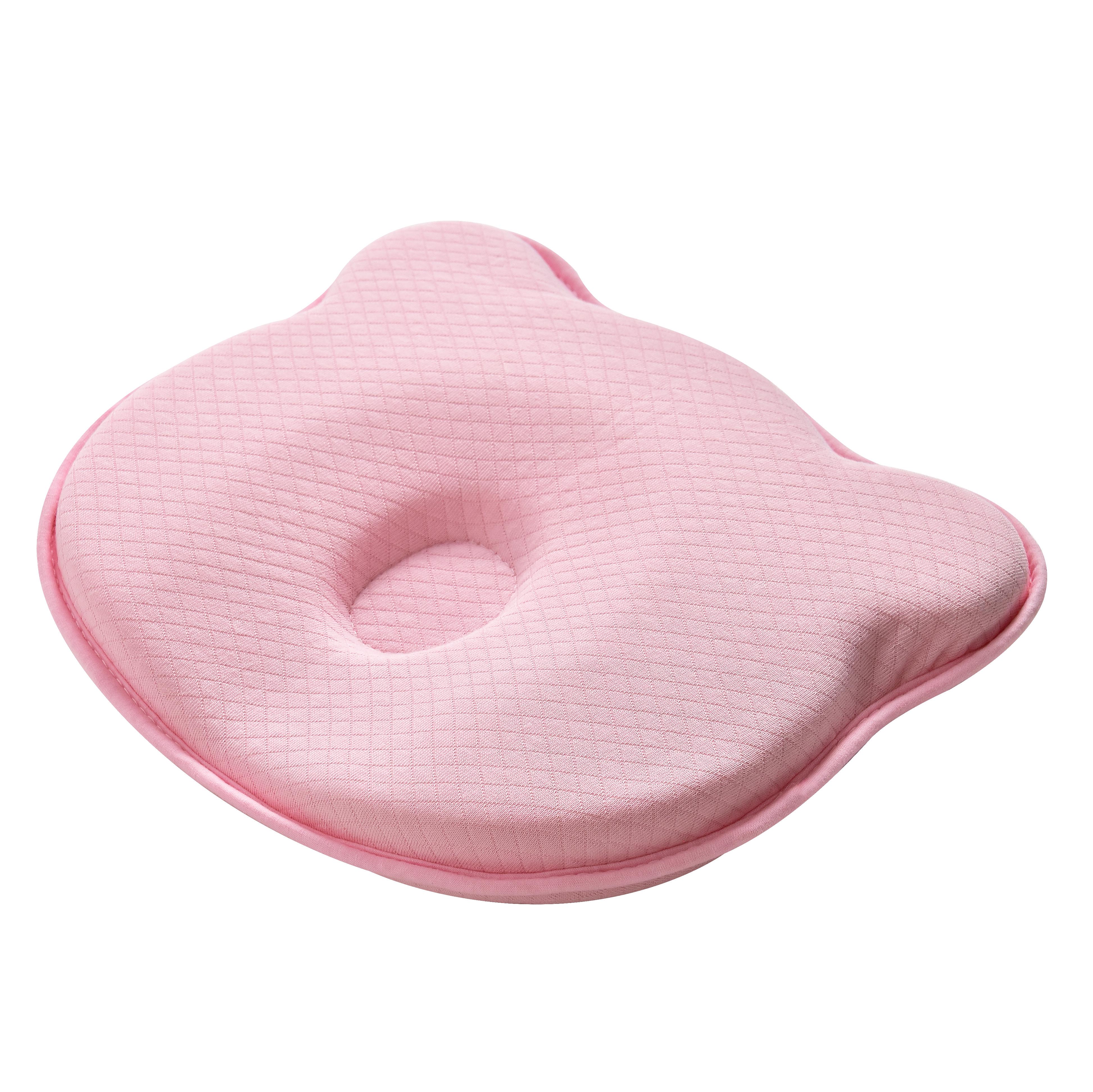 Подушка ортопедична дитяча PAPAELLA BabyComfort у формі ведмедика з ефектом пам`яті 27x22x3 см Рожевий (26601)