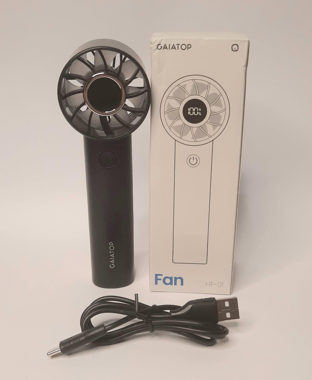 Вентилятор Gaiatop USB с дисплеем и фонарем (HF-01)