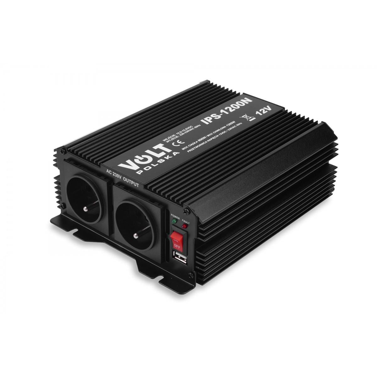 Преобразователь напряжения Volt Polska IPS 1200 N 12/230V 750/1000W (3IPS120012)