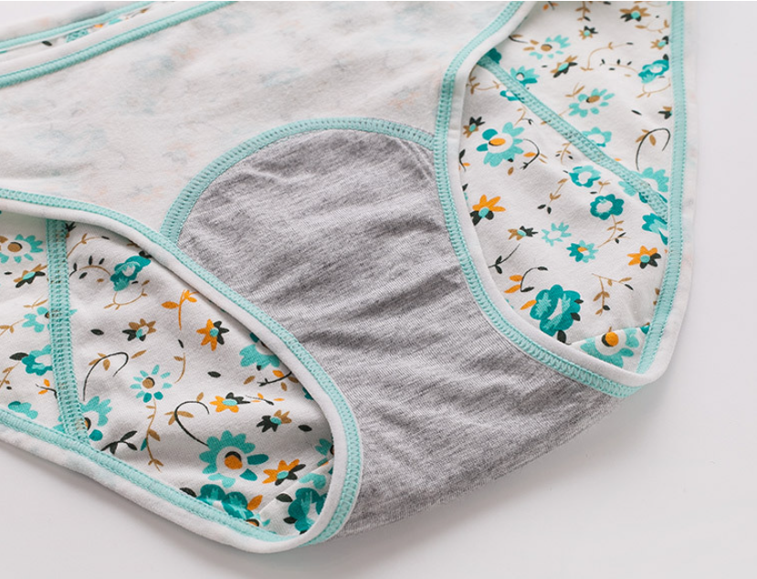 Труси сліпи для місячних з принтом бавовна L Зелений - фото 4