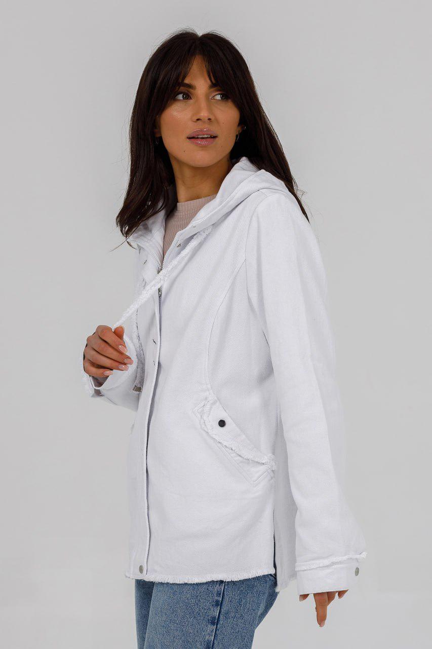 Куртка джинсовая oversize р. 52 Белый (248\60)