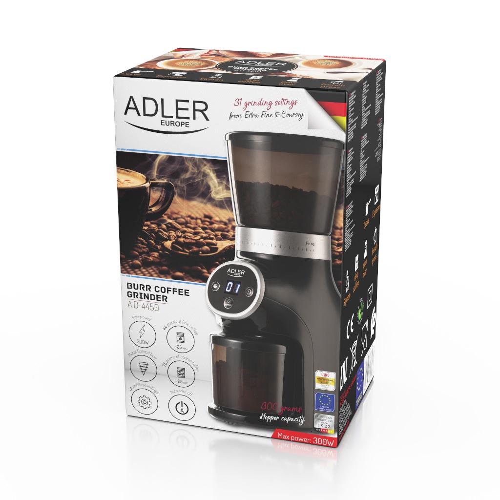 Кофемолка конические жернава Adler AD 4450 с регулировкой помола - фото 12