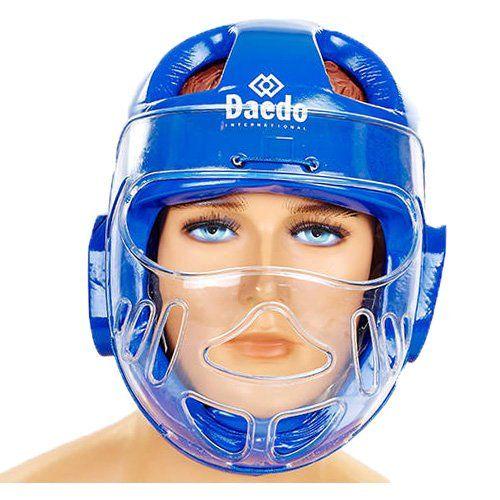 Шлем для тхэквондо с пластиковой маской BO-5490 L Синий (37429013)