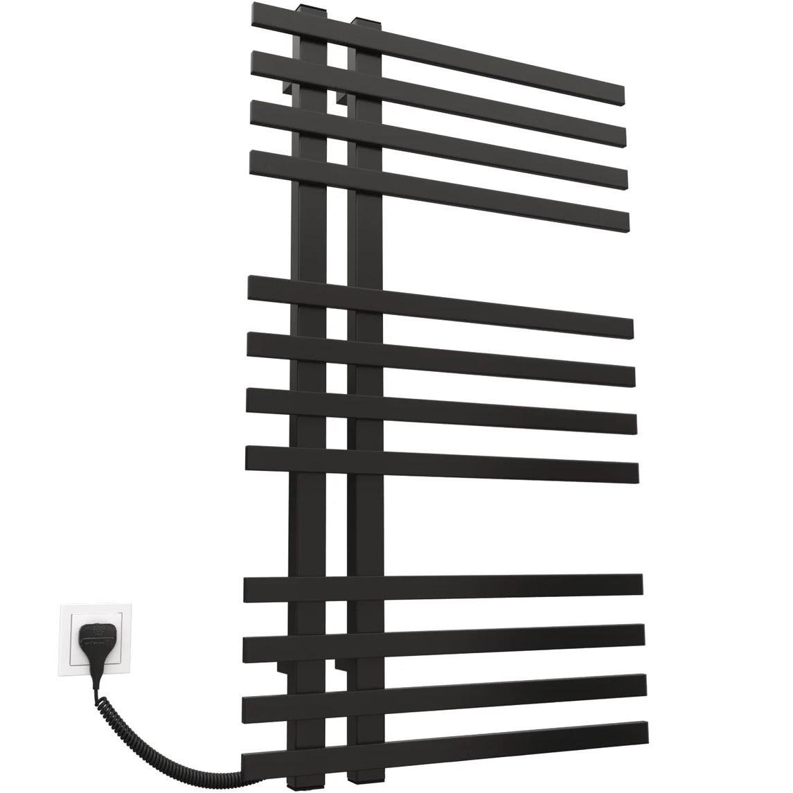 Полотенцесушитель электрический KOSSER Браш EL с таймером 1000х600 мм Черный