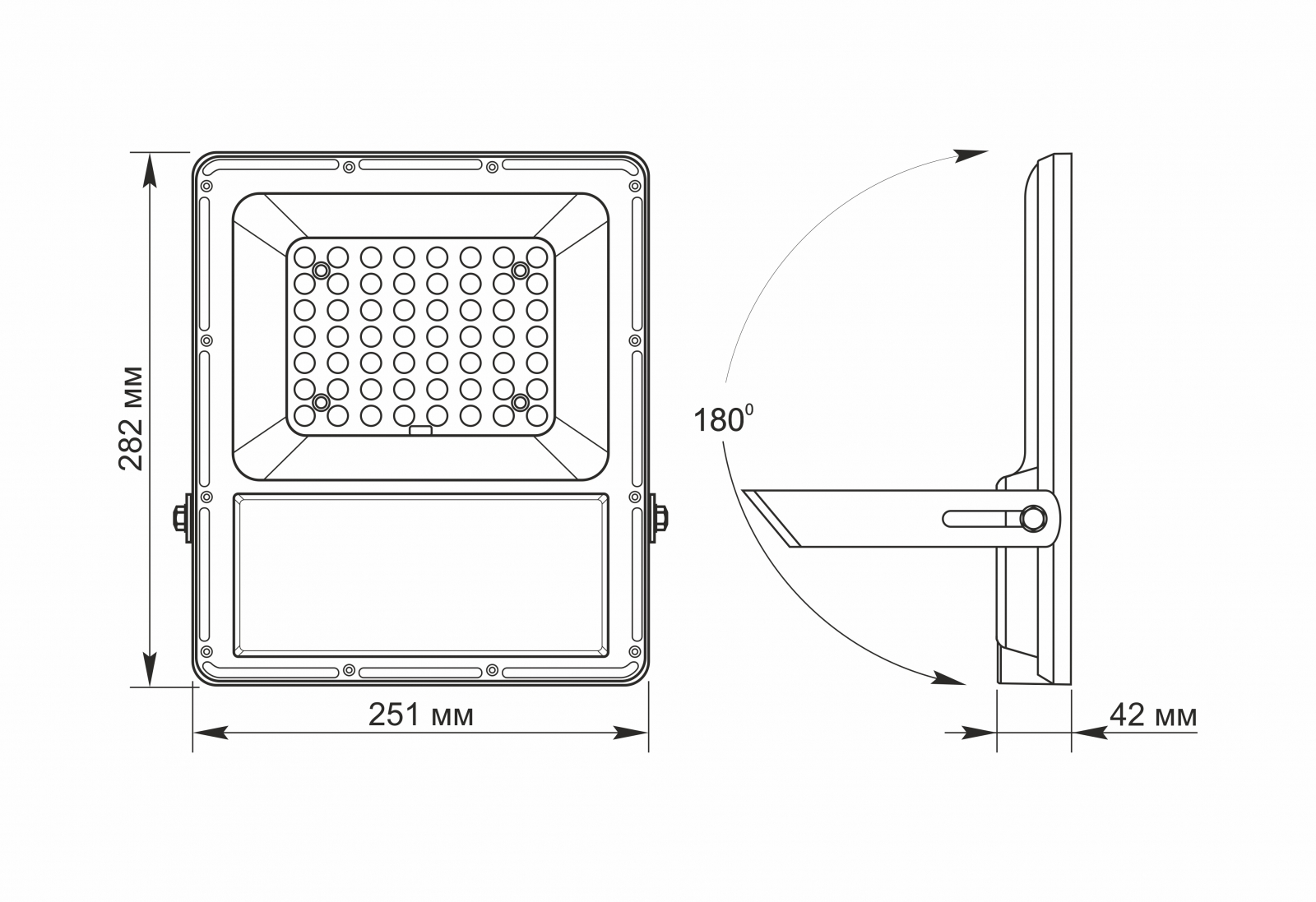 Прожектор с солнечной панелью и аккумулятором Videx LED 30W 5000 К (VL-FSO-1005) - фото 6