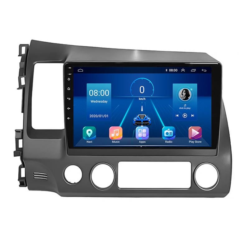 Магнітола штатна Lesko для Honda Civic VIII Restyling 2008-2012 10" 4/64Gb 4G Wi-Fi CarPlay GPS Premium