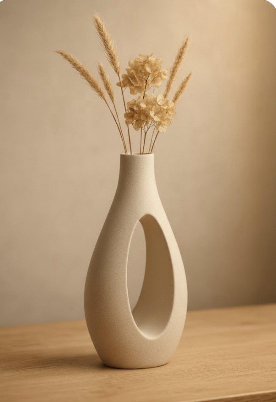 Ваза в стилі скандинавський мінімалізм 10x20x9 см (2897777949)