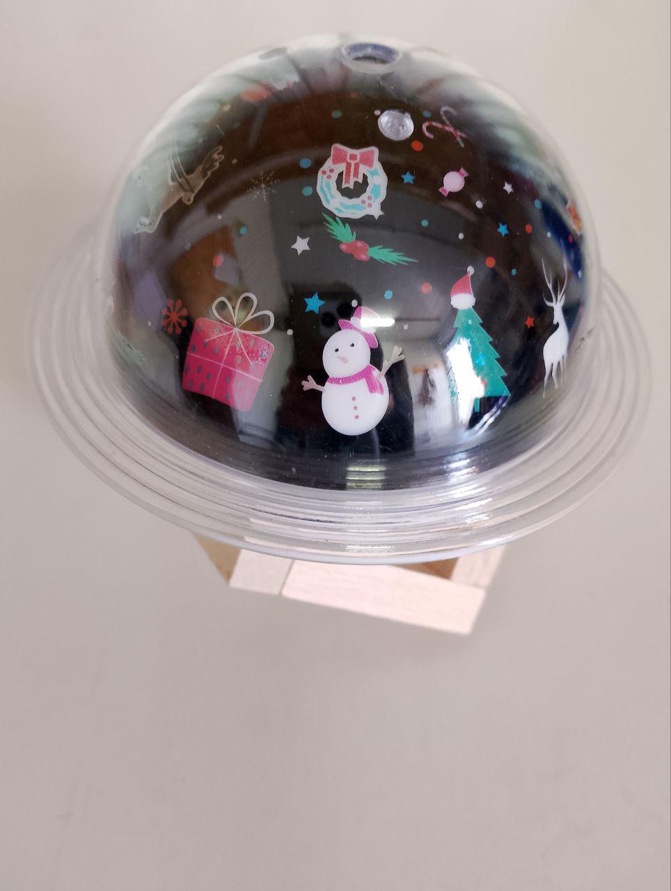 Увлажнитель воздуха-ночник Новый год с подставкой RGB 250 мл (29889753) - фото 5