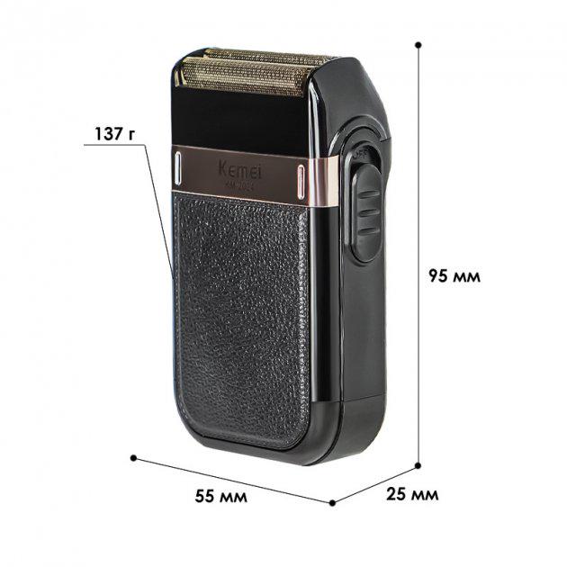 Бритва чоловіча Kemei акумуляторна KM-2024 (10929318) - фото 5