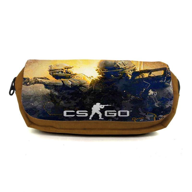 Пенал школьный Контр Забастовка CSGO-001 коричневый (1442739959)