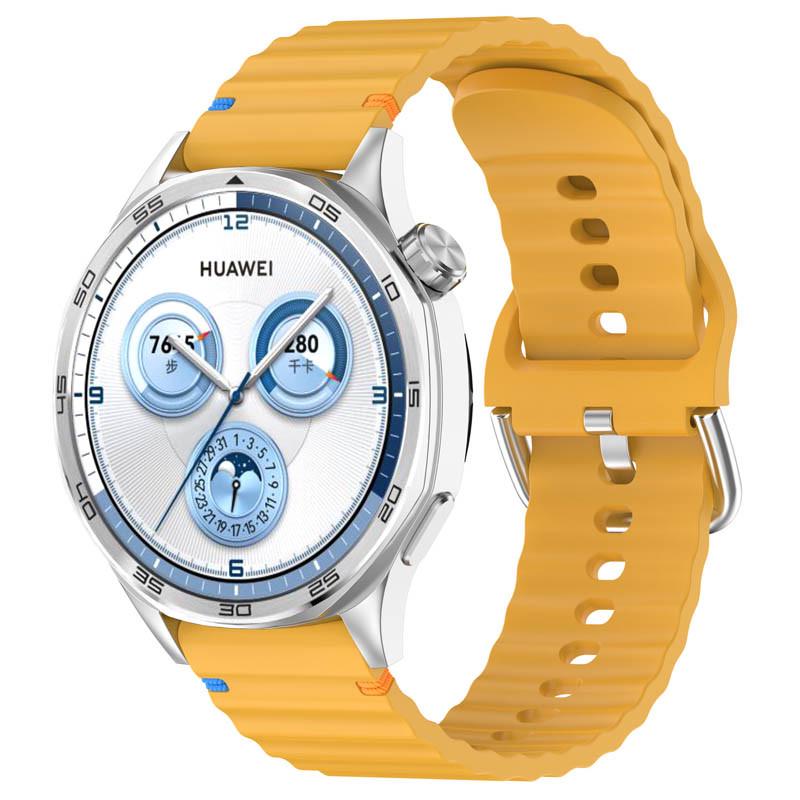 Ремешок силиконовый Wavy для Smart Watch 20 мм Dark Yellow