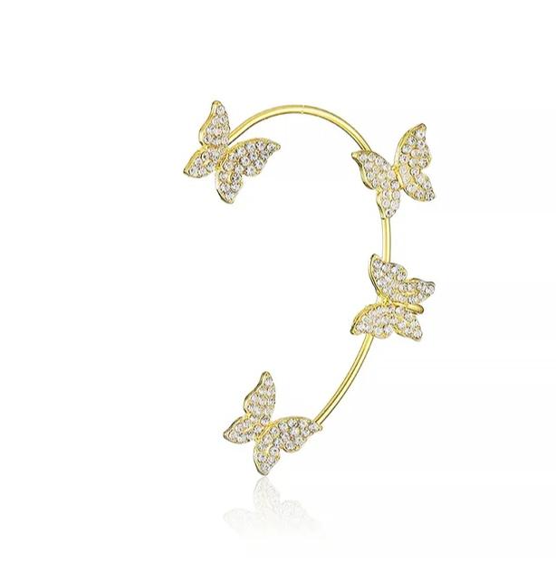 Кафа женская со стразами Бабочки Золотой (12297410)