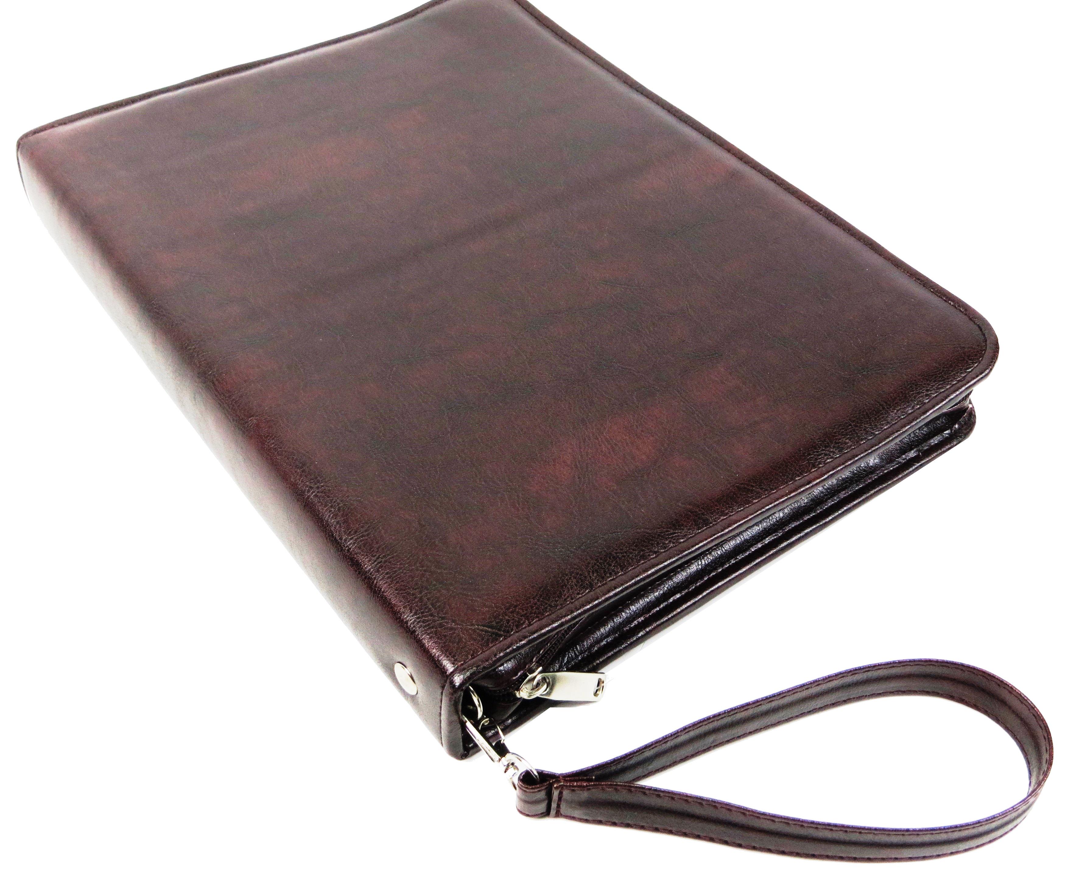 Папка деловая Exclusive для документов из экокожи Коричневый (710800-1 brown) - фото 5