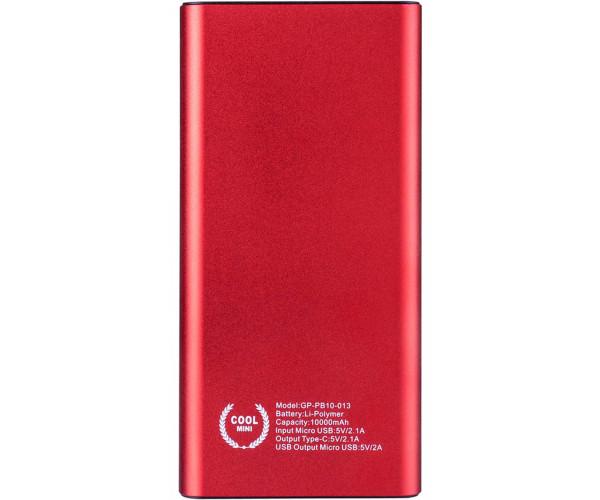 Батарея портативная Gelius Pro Edge GP-PB10-013 10000 mAh Красный - фото 4