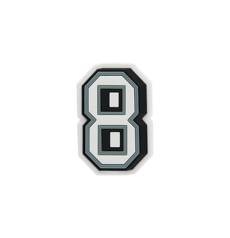 Джибітс для взуття JIBBITZ Цифра 8 світиться в темряві № 1202 (JIB1202)