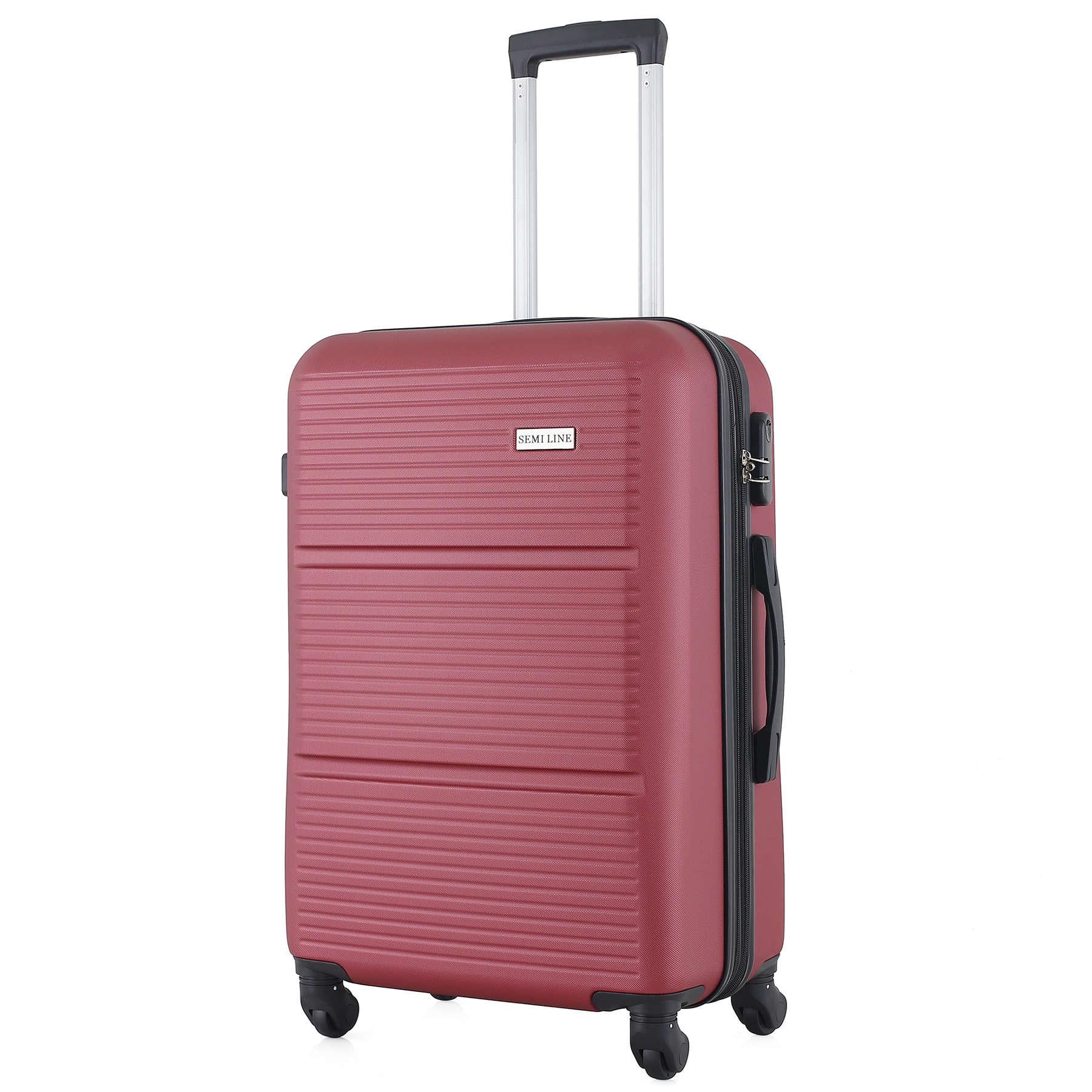 Чемодан средний SEMI LINE T5639-2 24 дюйма с расширением ABS-пластик 65 л Вишневый Чемодан средний SEMI LINE T5639-2 24 дюйма с расширением ABS-пластик 65 л Вишневый