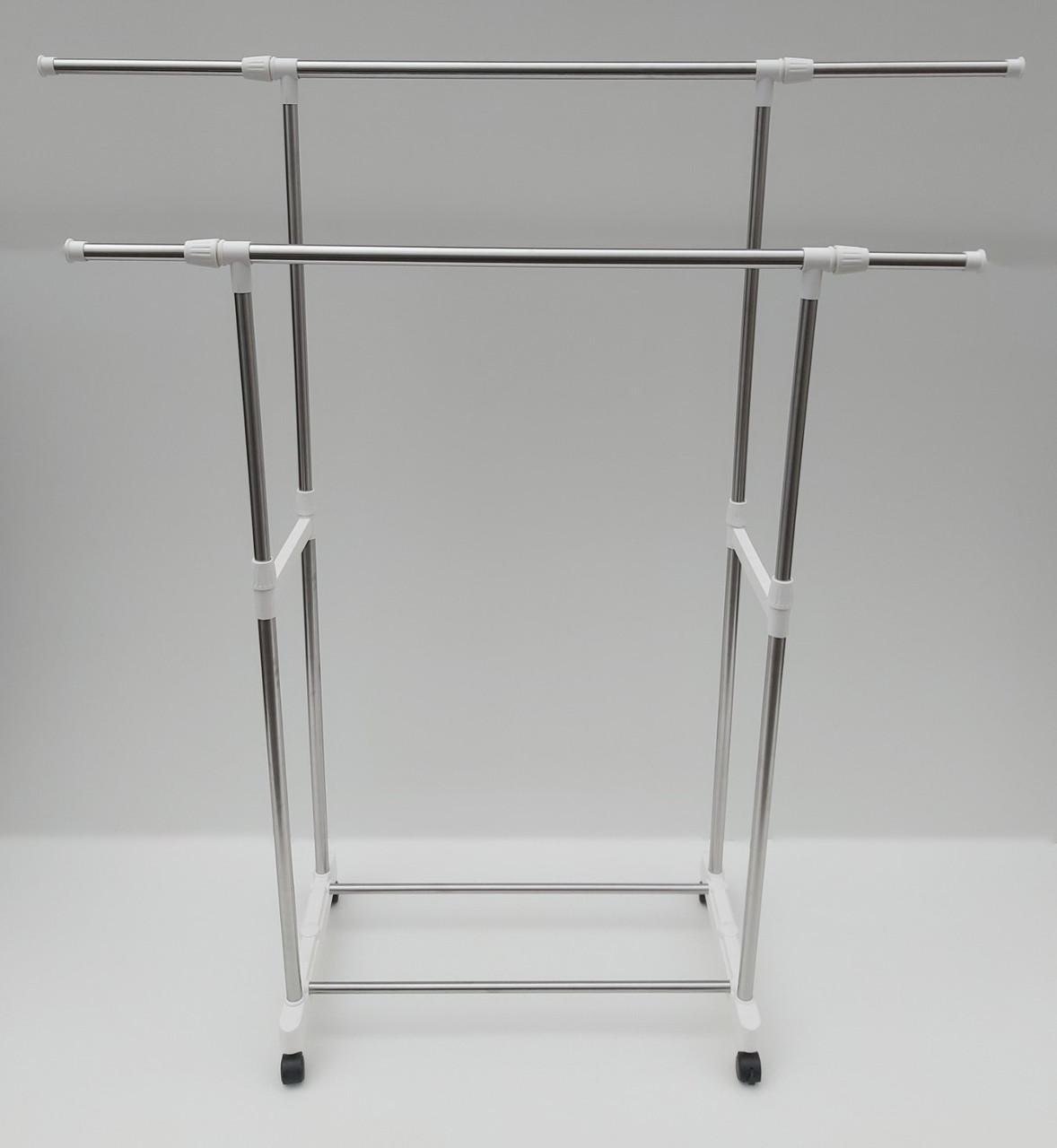 Двойная телескопическая стойка для одежды ST3 Белый (5152467)