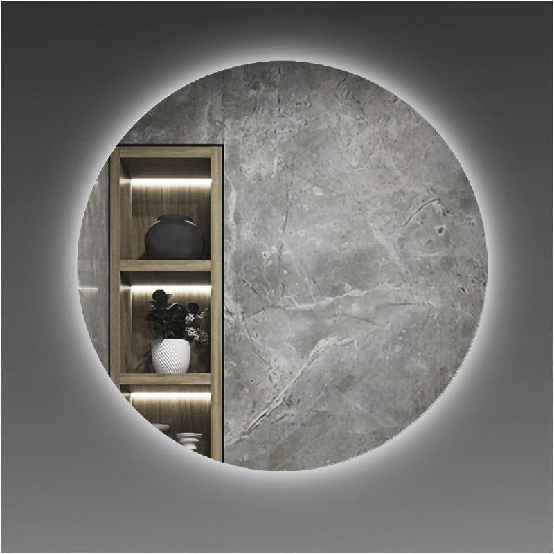 Зеркало для ванной комнаты Seria A Экватор ЭКО ML-07 с фоновой подсветкой 50х50 см (11683921)