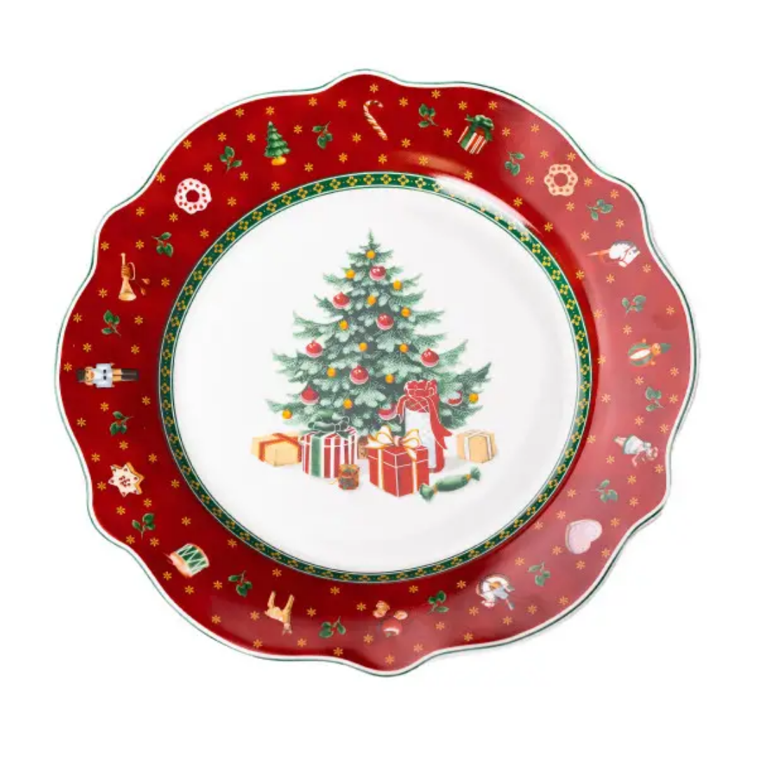 Тарелка сервировочная Christmas фарфоровая 26,5 см