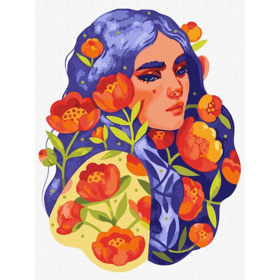 Картина за номерами Ideyka Синьоока весна  KHO2661 30x40 см (RLT29444)