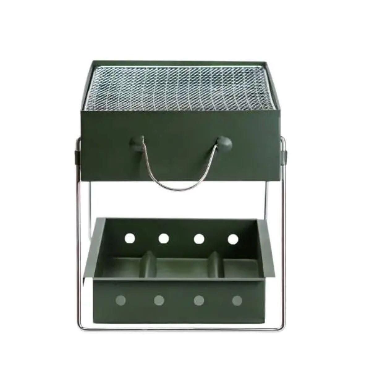 Мангал портативний складаний з решіткою 51,5x23x25 см (4056) - фото 12