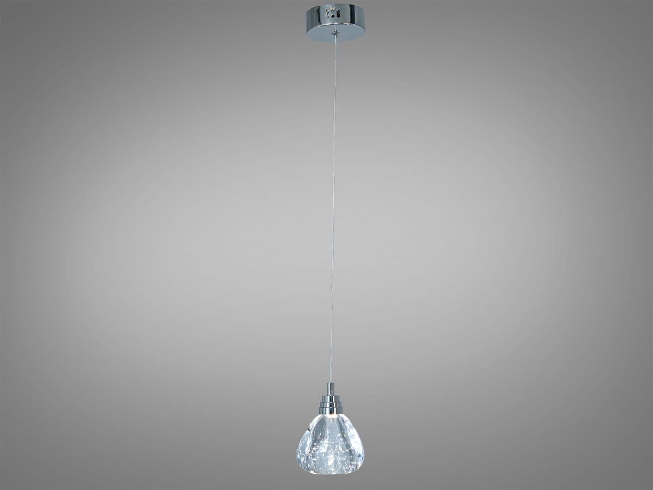 Подвесной светильник LED для кухни и гостиной J2580-1L HR 4 Вт с пузырьками Хром (2950852190)