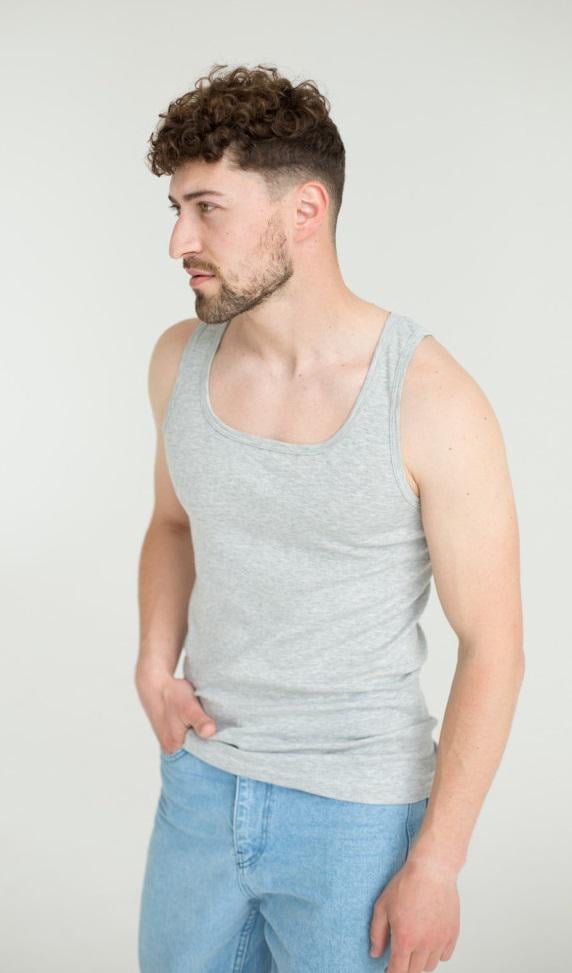 Мужская майка НатаЛюкс 21-1103204502 M (46р.) Серый