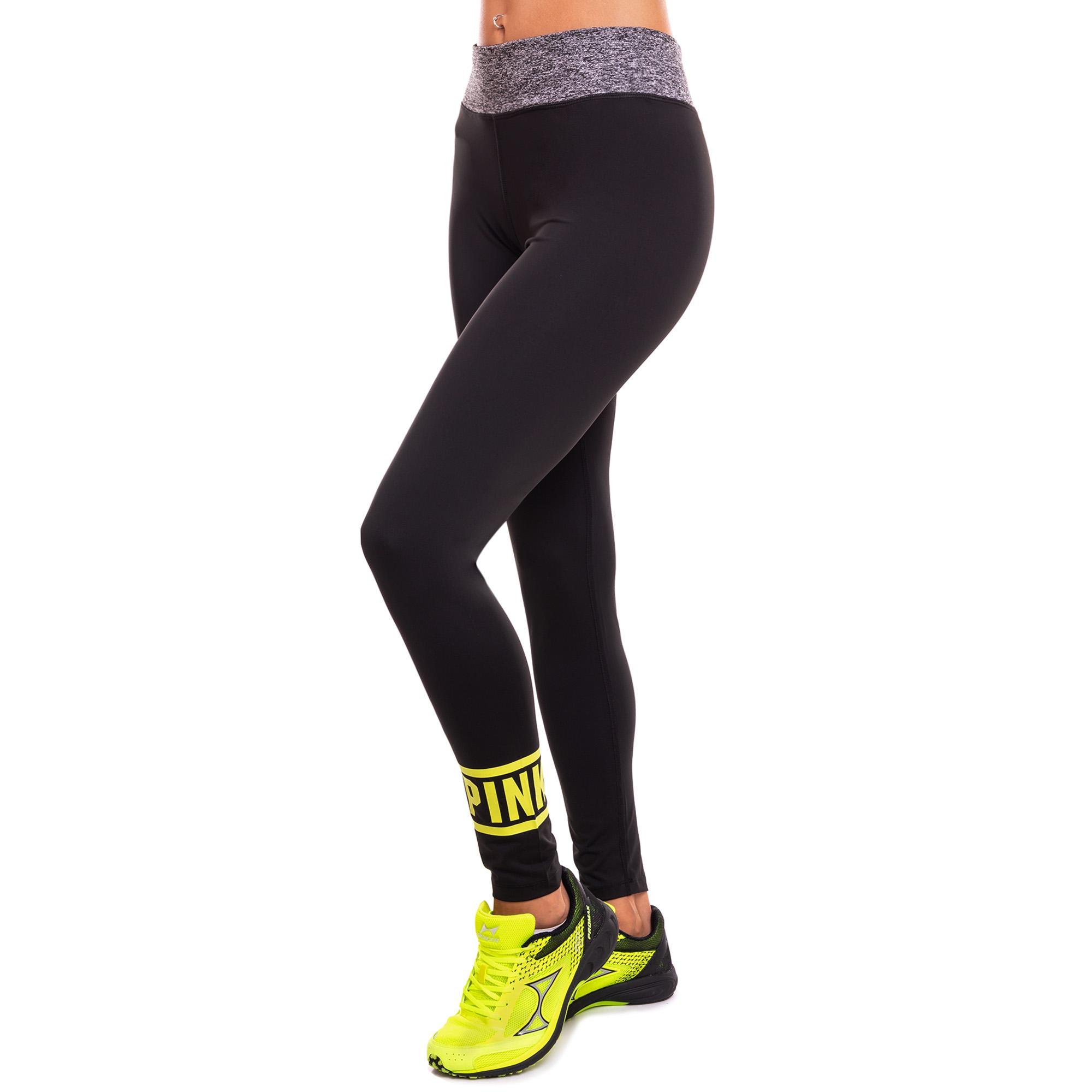 Лосины спортивные женские V&amp;X PINK CK3000 M Черно-салатовый (CK3000_Черный-салатовый_M)