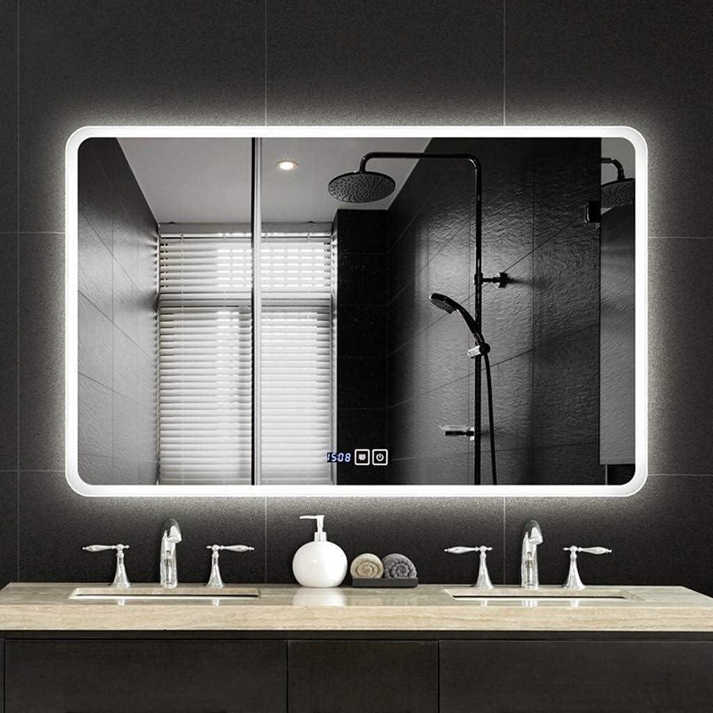 Зеркало Dim Dzerkal KELLA с LED-подсветкой/сенсорным управлением/подогревом/часами/температурой/датой 80х120 см (11250)