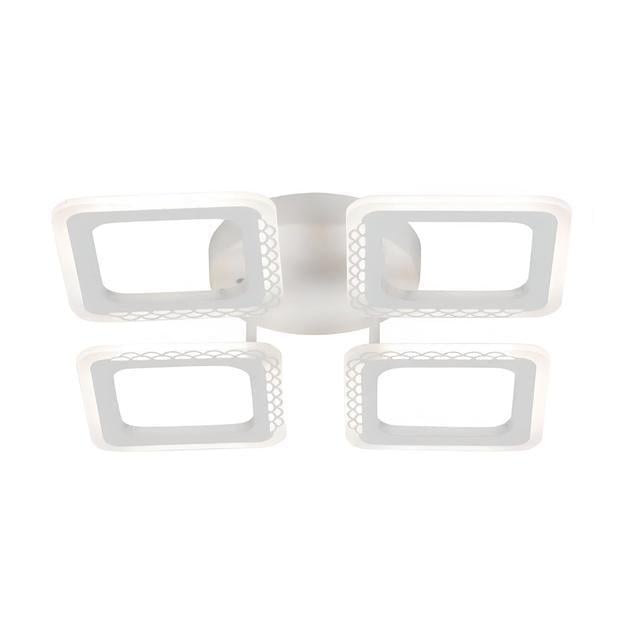 LED-люстра потолочная Valeso с пультом и квадратными плафонами 3000/6500K IP20 G 2703/4 WT 72 72W Белый (28688217)