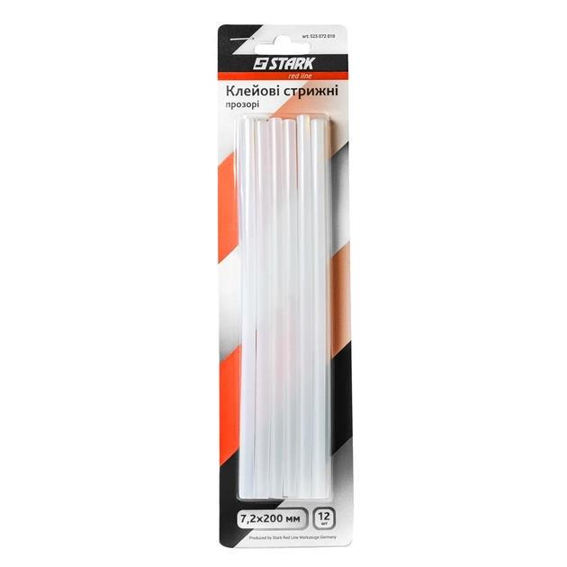 Клеевые стержни Stark 7,2x200 мм 12 шт. Прозрачный (525072010)